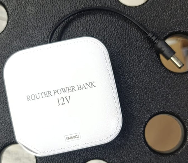 Wifi Router Power Bank 20000 mAH – Reliable Backup Power for Seamless Internet Connectivity | Best Quality Power Bank For Wifi Router - Without Adapter ( Random Color ) - 12 Volt